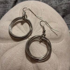 Elegant Silver Hoop Earrings